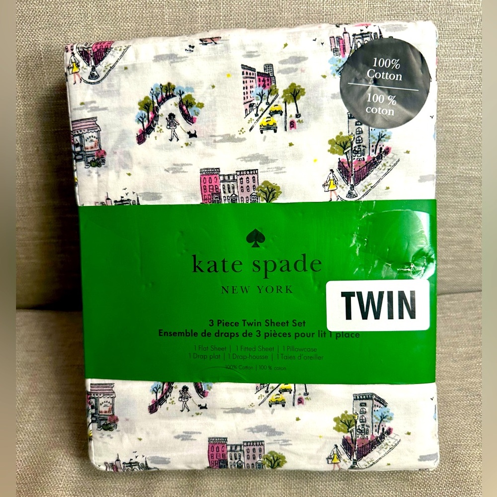♠️ Kate Spade ♠️ Twin Sheet Set - Fine Day
